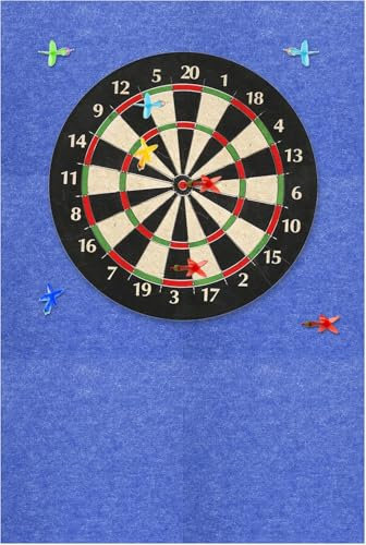 Hengrongshen Dart Wandschutz, Gespleißter Dartscheibe Wandschutz, Schallschutz Dartscheibe Korkplatte, Selbstklebend, Einfache Montage, für Dartboard Wandschutz (Blau)