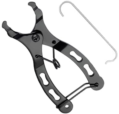 QitinDasen Mini Fahrradkettengliedzange, Kettenverschlussgliedzange, Kettenschloss Zange, Tragbar 2 in 1 Öffnen Schließen Fahrrad Kettenglieder Werkzeug, für 6～12 Fach Ketten (B)