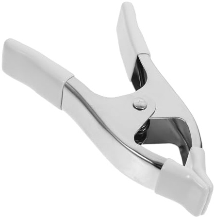 Didiseaon Heavy Duty Nickelplated Mini Spring Clip with Protective Cover and A-Frame Design, Small Spring Clamps for Crafts and Back Drop Clips, for Woodworking and Home Improvement