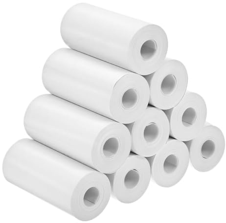 Lurrose 15 Rouleaux Papier Thermique pour Appareils Photo Instantanés Garçon Fille Format Recharges Papier Photo Auto-adhésif Impression Faible Lumière pour Caméras Instantanées