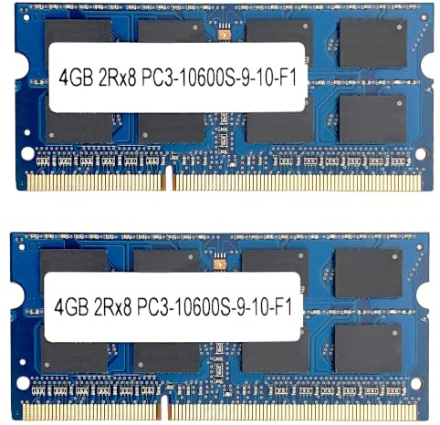 8 GB Arbeitsspeicher, 2 x 4 GB, DDR3 SODIMM 2Rx8, 8 GB, 1333 MHz, PC3-10600S, 204-polig, 1,5 V, für Laptop 51CH040_2 x 4GB_8 GB