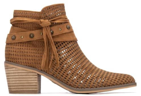 REFRESH - Botín Mujer Camel - Calzado Cómodo y Versátil - Moda casual - Modelo 17518002 (Talla 35)