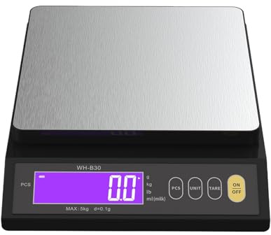 Bilancia Da Cucina - Bilance Per Alimenti | Professionale Con Funzione Tara, Bilancia Da Cucina Di Precisione Alimentata A Batteria, Display LCD, Da Forno Per Il Controllo Delle Porzioni Dom