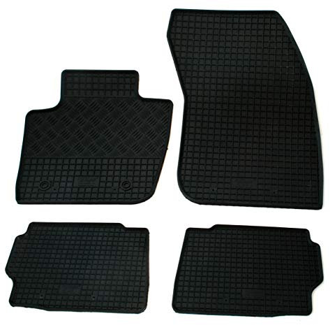Gummi Fußmatten Set, 4teilig, Gummifußmatten Gummimatten Matten