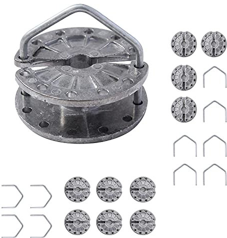 KATSU Tenditore per Recinzione Elettrica 10X Confezione Filtri per Recinzione Elettrica in Lega di Alluminio Estrattore per Linea per Bestiame Bovini Cavalli Fattoria Cavo da Giardino