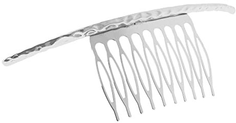 Metall Haarschmuck Einsteckkamm Haarkamm Steckkamm Haargesteck Brautschmuck für Frauen Mädchen - Silber