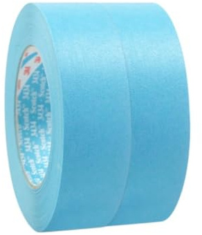 2x 3M Scotch 3434 Abdeckband Kreppband Polierband 24mm 50m blau