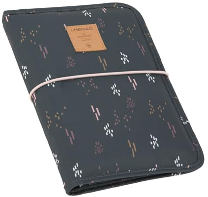 LÄSSIG Borsa per pannolini con fasciatoio e scomparto per le salviette umidificate da portare in viaggio/Changing Pouch Blobs Forest