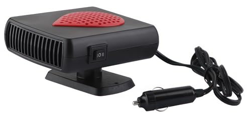 Riloer 150W 2 en 1 chauffage de voiture portable, dégivreur de voiture, ventilateur de refroidissement de voiture chaud et froid dégivreur de pare-brise avec prise allume-cigare 12V