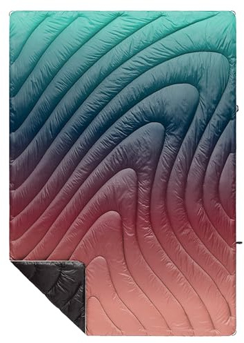 Rumpl Original Puffy Blanket – warme, bauschige Campingdecke, 100% recycelte Polyester-Isolierung, leicht, verstaubar, wasserabweisend, Outdoor-Pufferdecke, 132,1 x 190,5 cm, Arizona-Fade | Warme, wasserabweisende Campingdecke, 100 % recycelte Synthetik-Isolierung