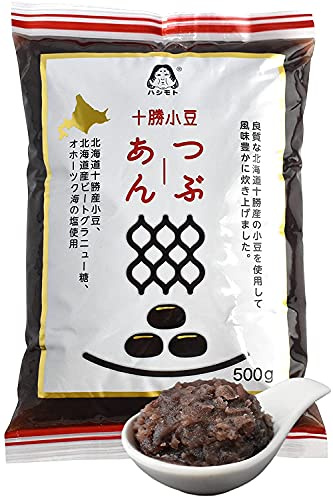 YAMASAN KYOTO UJI Red Bean Paste Tsubuan Mashed Anko 500g | Sweet Adzuki Beans Paste for Mochi, Dorayaki, The Rich Flavor of Adzuki Beans, A Firm Bean Texture, Gluten Free, 500g