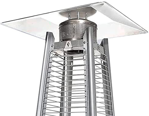 Voiakiu Bouclier réflecteur pour Chauffe-terrasse Pyrami| Bouclier réflecteur Universel pour Chauffage Pyramidal | Couverture Chauffage extérieur carré à l'épreuve la Pluie pour la