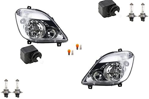 Johns, Scheinwerfer passend für Mercedes Sprinter 906 zu Leu. Links Rechts + Stellmotor