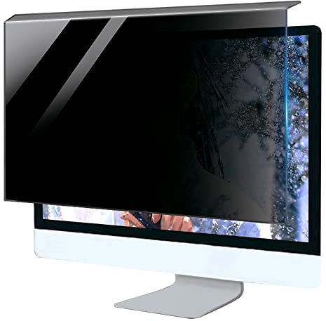 Filtre D'écran Confidentialité Pour Ordinateur, Cadre Moniteur Anti-Lumière Bleue 17-22 Pouces, Type Suspension Amovible, Anti-éblouissement, Bouclier Anti-Rayures En Acrylique / 17in/354x290mm