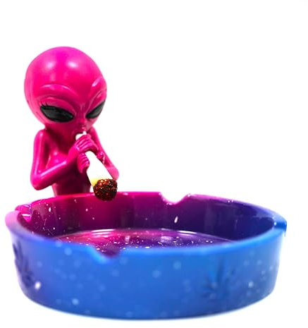 Alien Ashtray Multicoloured Fantasy Gifts Ash Container Home Decoration