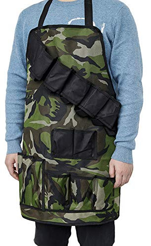 Cyrank Grillschürzen Für Männer, Grillschürze Für Frauen, Outdoor-Kochschürze, Arbeitsschürzen, Kochschürze, Küchen-Backschürze, Grillschürze, Gartenschürze