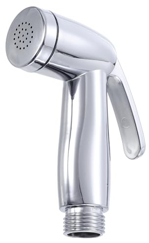 sourcing map Bidet Sprayer, Pressurized Handheld Bidet Sprayer for Toilet, Jet Spray Bidet Attachment Bidet Toilet Sprayer Head for Kitchen Bathroom Toilet Flushing Washing, Silver