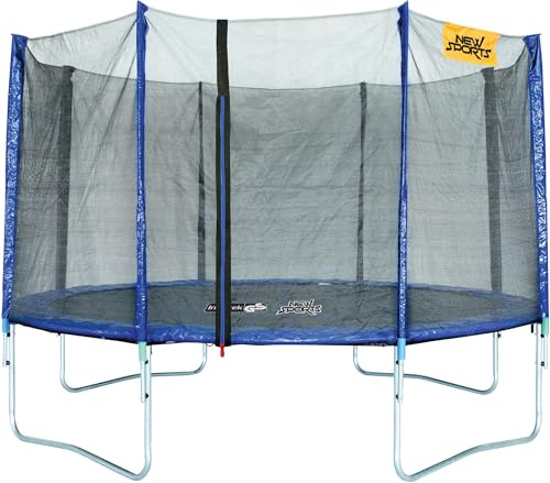 New Sports Trampolin mit Sicherheitsnetz,#366cm
