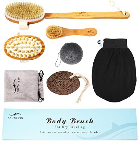 1 Set Trockenbürste Körperbürste Körpermassagebürste für Cellulite Hautpflege