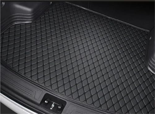 ZSQGHGH Kofferraummatten Auto-Kofferraum-Matten Für Jeep Für Compass 2007 2008 2009 2010 2011 2012 2013 2014 2015 Abdeckungen Cargo-Liner Teppich Kofferraumwanne(Black with Black)