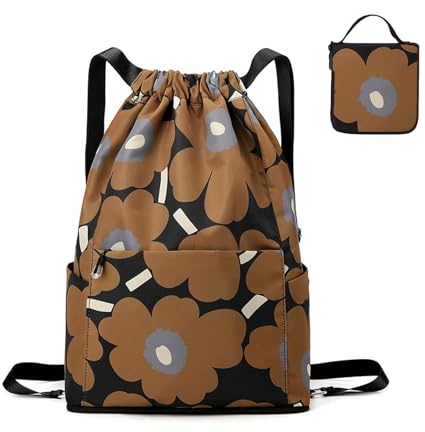 RisePlus Mochila Cuerdas para Mujer Hombre, Impermeable Saco de Cuerdas Gran Capacidad Mochila Deportiva para Gimnasio Playa Natación Viaje