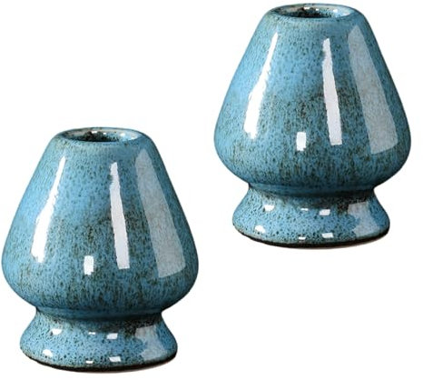 Soporte de cerámica hecho a mano para batidores de té y batidores de té, accesorio de ceremonia de té tradicional, elegante decoración de casa de té