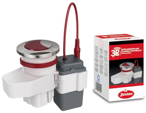 Jimten – Mecanismo Universal de Descarga para Inodoro | Modelos Doble Volumen, Con Pulsador Infrarrojo IR y Recambio | Compatible con Cisternas Roca, Gala y más | Fácil Instalación (A-148)