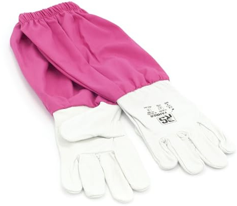 LYSON Imkerhandschuhe Handschuhe Imkerhandschuhe Leder Imkereibedarf Stichfeste Bienen Imker Imkerei Zubehör Gartenhandschuhe Größe M (9)