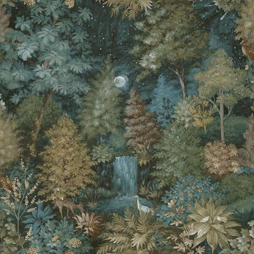 Holden Botany Midnight Woods Mystisk Skog Tema Fet Tapet Perfekt för Vardagsrum Sovrum Hallar Garderob/Gul (14150)