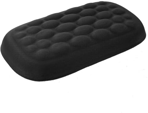 Professionelle Handballenauflage Maus mit Memory-Schaum, Handballen-Stütze für Computer und Büroarbeit, Schwarz, Prävention von Mausarm-Syndrom bei langem Arbeiten