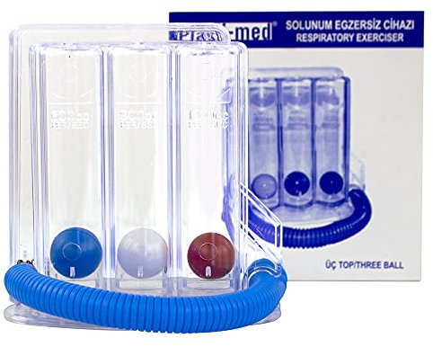 Mobiclinic®, Spirometer lungenvolumen, Mobiresp, Europäische marke, Atemtrainer, Therapieausstattung, Durchsichtig, Lungentrainer, Lichtdurchlässig