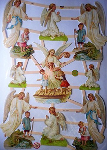 Glanzbilder Engel Kinder Mädchen Junge EF 7363 Oblate Posiebilder Scrapbook Deko GWI 440