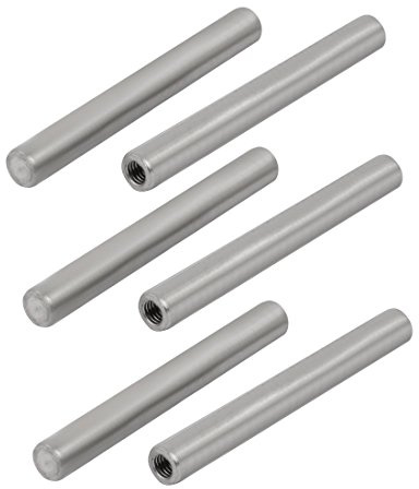 sourcing map 6pcs 304 Edelstahl M5 Innengewinde 8mm x 70mm Zylindrischer Zylinderstift de