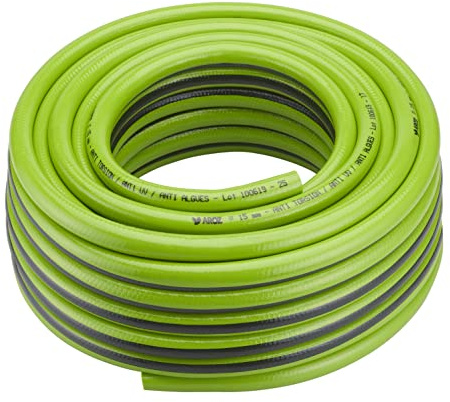 Manguera de Riego Ø19 mm Longitud 50 Metros | Flexible y Resistente a Presión y Torceduras | Ideal para Jardín, Huerto o Terraza | Uso Doméstico o Profesional | AROZ
