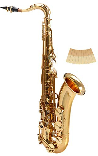 Classic Cantabile Winds TS-450 Bb Tenorsaxophon - Bb-Stimmung - Hoch-Fis-Klappe - Spar-Set inkl. 10 Stück 2.0 Saxophon-Blätter