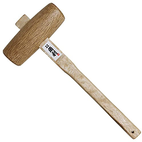 KAKURI Holzhammer für Holzbearbeitung, 55 mm, Eiche, japanischer Holzhammer zum Meißeln, Anpassen von japanischen Flugzeugen, Montage von Möbeln, hergestellt in Japan