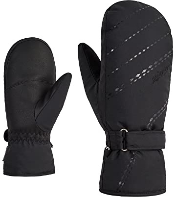 Ziener Damen KORVANA Ski-Fäustling/Wintersport | warm atmungsaktiv, black, 7
