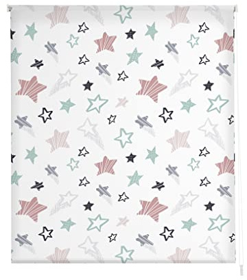 Estoralis Infantiles | Estor Enrollable Diseño Moderno | Translúcido Estampado Digital | Modelo I-2163 | 130 x 180 cm (Ancho/Alto) Tamaño Tela 127 x 175 cm | Estores para Ventanas y Puertas