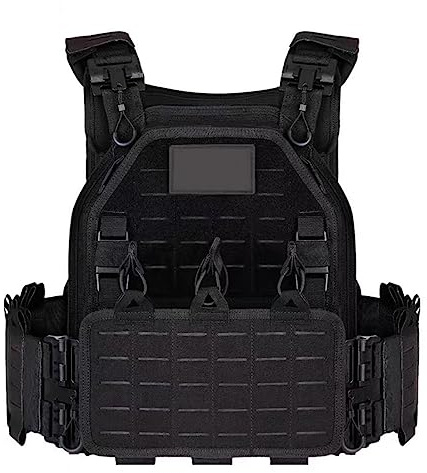 ACEXIER Taktische Weste Airsoftweste mit Schnellverschluss Verstellbare, atmungsaktive Militär-Gewichtsweste für CS/Training