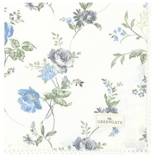 GreenGate Celestine Stoffserviette mit Spitze White 40x40cm
