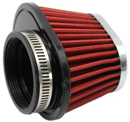 Neamou Filtro 'Aria per Moto, Detergente per Filtro 'Aria per Moto,Filtro 'Aria del Motore con Testa a Fungo | Filtro 'Aria Universale, filtri 'Aria Fredda con Morsetto da 51/55/60