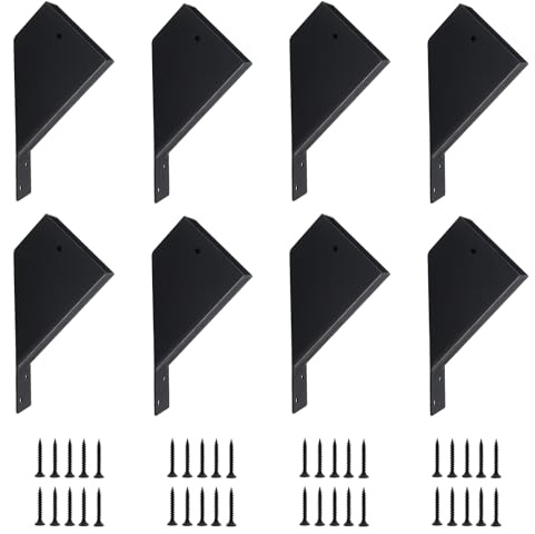 8 Pcs Pergola Brackets, 45-Degree Angle Bracket. Specially for Reinforcing Pergolas and Gazebos. Fits 2 x 4 Lumber. with Drainage Holes Pergola Bracket Kit . Build a Stable Pergola Easily