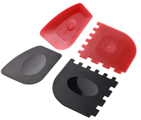 Yardenfun 4stücke Eisenpfannenschaber Gusseisenpfannenschaber Schaber Für Eisenpfannen Eisenpfannen-reinigungswerkzeug Eisenpfannenreiniger Aus Hochwertigem Pc-Material Für Grillpfannen