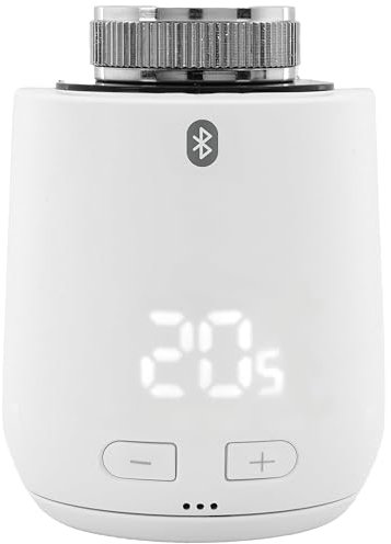 Eurotronic Comet Zero Bluetooth (Smartes Bluetooth Thermostat mit LED-Display, einfache Temperatureinstellung mit Bluetooth per App, Heizkörperthermostat), weiß