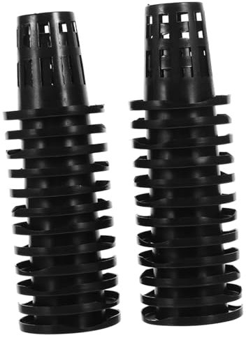 Levemolo Lot de 50 Pots en Plastique Noir en Filet pour Hydroponie, Permettant la Pénétration de l'eau Nutriments, pour Culture en Balcon Intérieur