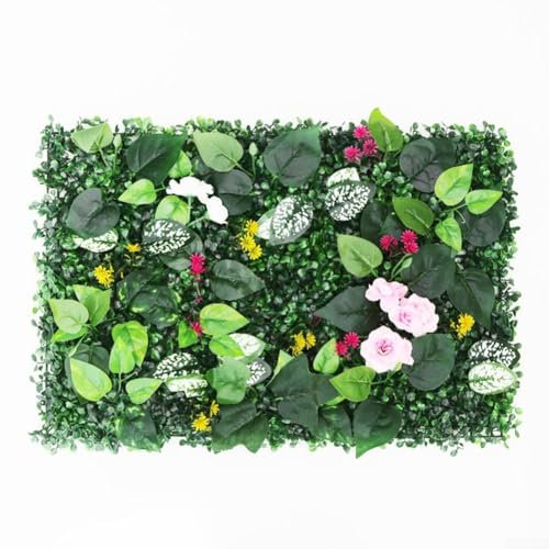 Panneaux muraux en fausse herbe pour une meilleure intimité - Protection UV - 40 x 60 cm