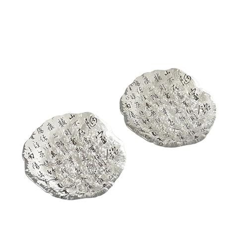 SXTYYH Estilo Chino Vidrio Adorno for Copa De Vino De Charcutería Bandeja De Postre Creativo Adorno De Charcutería for Copa De Vino(2pcs,B)