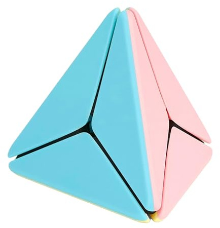Pyramide Speed Cube ohne Aufkleber, Speed Cube | Einfacher Puzzlewürfel ohne Aufkleber | Macaron – dreieckiger Zauberwürfel zum, Lernspielzeug, Bunte Geschwindigkeitswürfel
