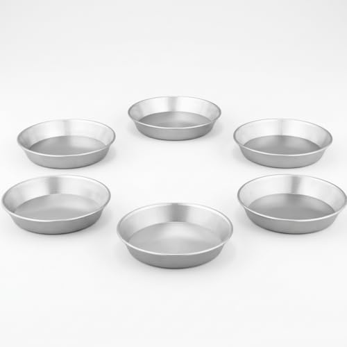 Chianese 6pz Stampo ruoto tortiera conica in alluminio ø26 cm – Ideale per pastiera, crostata e migliaccio. Stampo da forno resistente e antiaderente per dolci perfetti