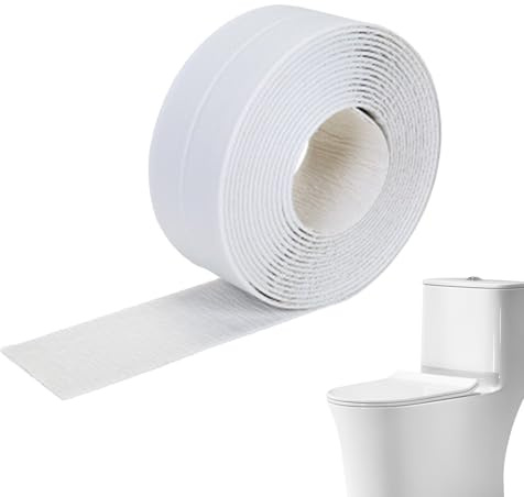 3 Tiras Selladoras Para Baño | Cinta Adhesiva Para Calafatear Fregaderos, Cinta Selladora Para Cocina, Protector De Bordes De Inodoro Para Pared Y Suelo